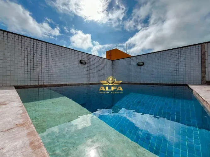 Cobertura duplex com piscina privativa na Praia da Enseada Alfa Imóveis Guarujá