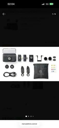 Microfone Hollyland Lark M2 Duo Combo Duplo Para 2 Pessoas