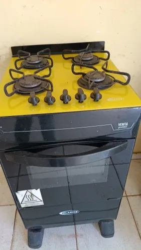 Fogão funcionando