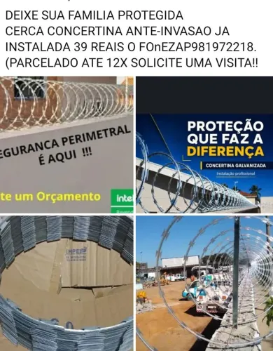 CERCAS CONCERTINA (JA INSTALADA FONEZAP *)