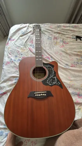 Violão Eletroacústico Michael Galaxy VM925DTC Mogno Folk Cutaway 6 Cordas