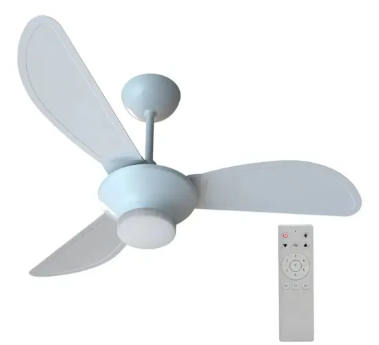 Ventilador De Teto Inverter Mistral Led 3 Pás Com Controle Remoto Ventisol Branco