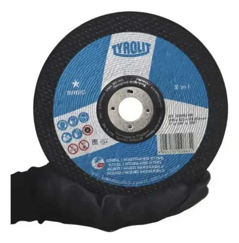 DISCO DE CORTE INOX AÇO CARBONO 178 X1,6X22,23MM TYROLIT BASIC