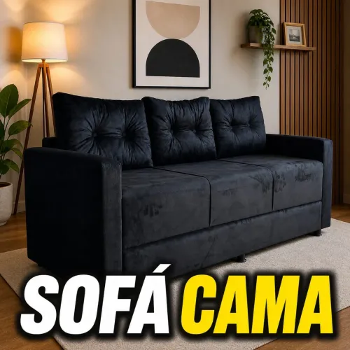 SOFÁ CAMA, MODERNO e DURÁVEL, pague na entrega!