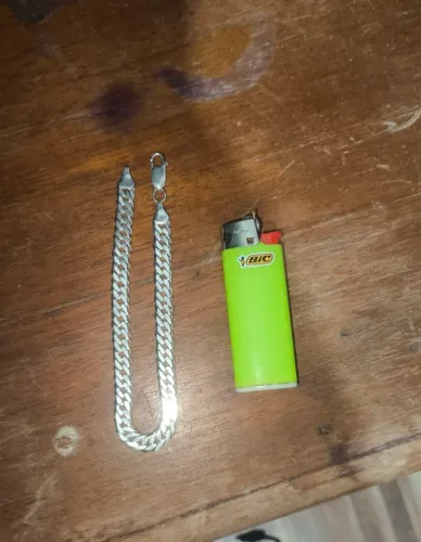 Pulseira Prata elo duplo