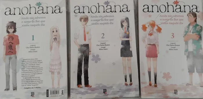 Anohana Coleção 3 Volumes (Novo)
