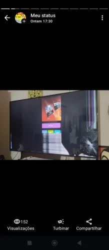 Tv 65 polegadas 4k com avaria na tela