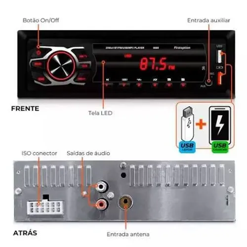 VENDO RÁDIO FIRST OPTION 6688 NOVO 50 REAIS