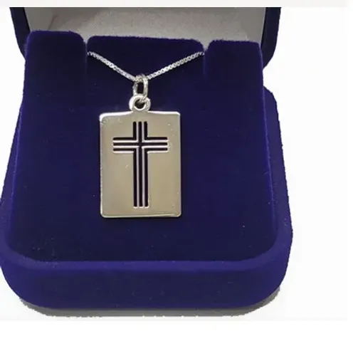 Pingente Cruz Prata Peso 5 Gramas 30 mm