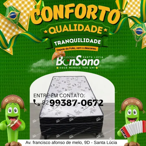 Cama solteiro ou casal D20 Base e colchão pronta entrega consulte disponibilidade 