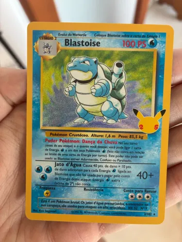 Blastoise 2/102 - NM - Carta Pokémon vintage