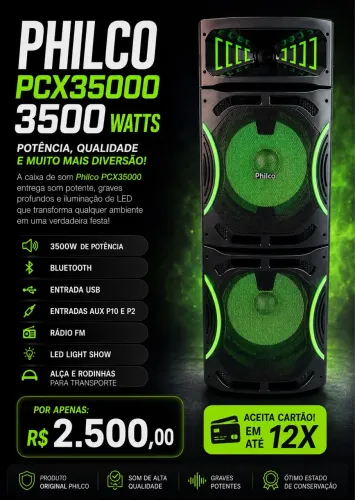 Caixa de som Philco PCX35000