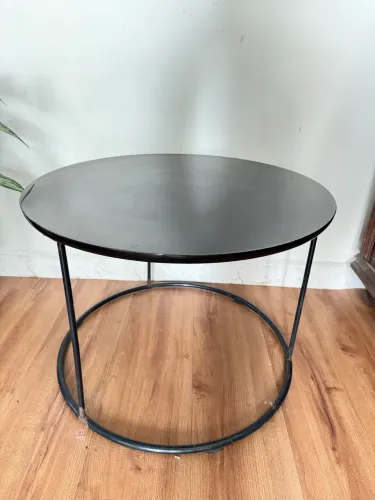 MESA DE CENTRO COR PRETA 