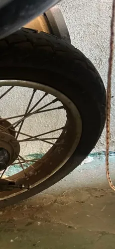 Roda ybr 125 o par com pneu