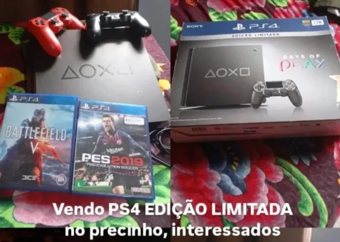 Console PS4 - Edição Limitada - Days of Play