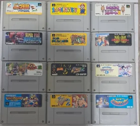 [ORIGINAL] Lote com 12 jogos de SFC / Super Famicom / Super Nintendo Japonês 