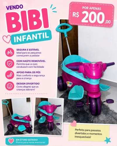 Triciclo infantil bibi