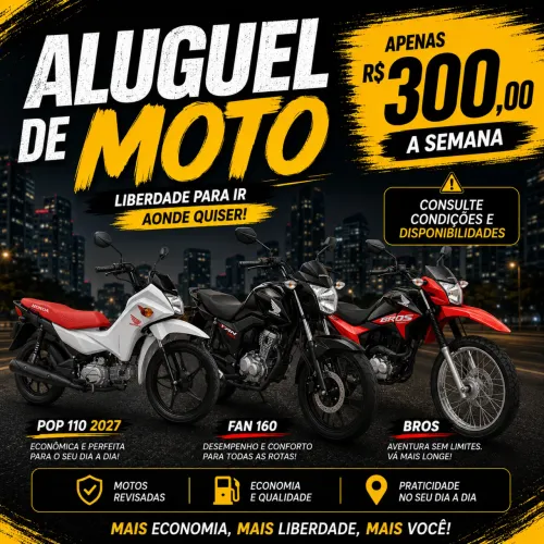 ALUGUEL R$ 300 SEMANAL