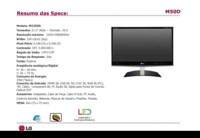 Vendo TV/Monitor LG 25"