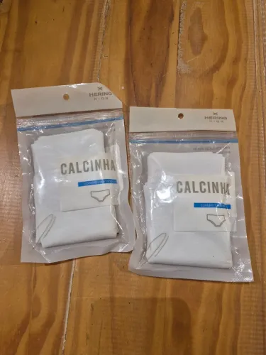kit 2 calcinhas boxer infantil hering tam. xg