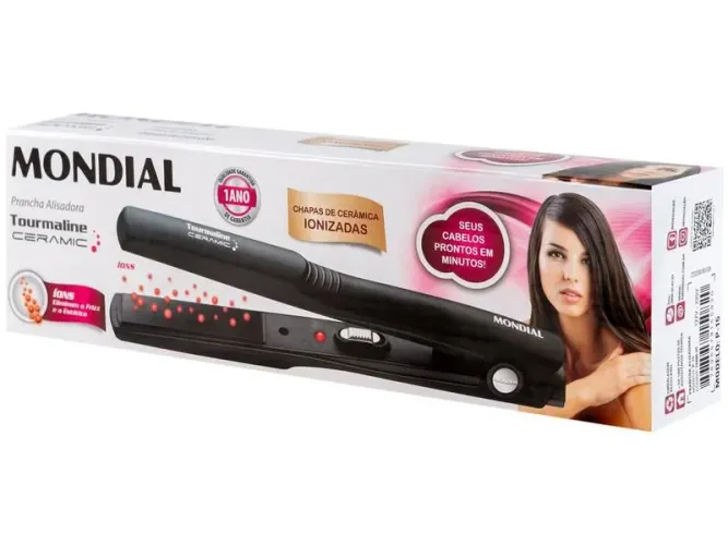 Prancha alisadora tourmaline ceramic mondial