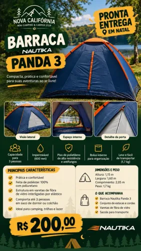 Barraca camping NTK Panda 3