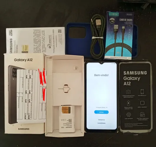 OPORTUNIDADE: Samsung Galaxy A12 Azul 64GB (4GB RAM) - Para sair hoje!