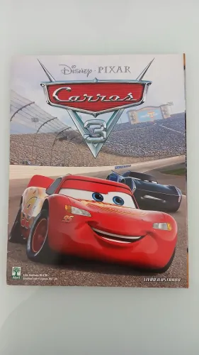 Álbum de figurinhas - Carros 3 da Disney Pixar