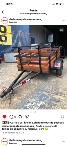 Reboque/ carrocinha para cargas 