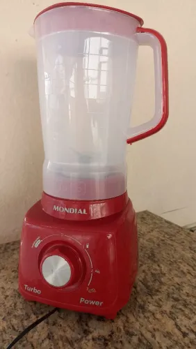 LIQUIDIFICADOR MONDIAL TURBO POWER VERMELHO