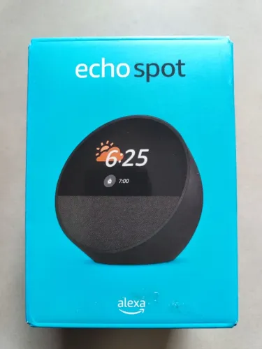 Echo Spot Amazon Alexa, speaker assistente de voz, novo, lacrado.