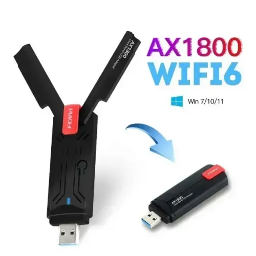 Adaptador Wifi 6 Fenvi Ax1800 Dual-band 2.4g 5ghz