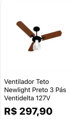 Ventilador de teto