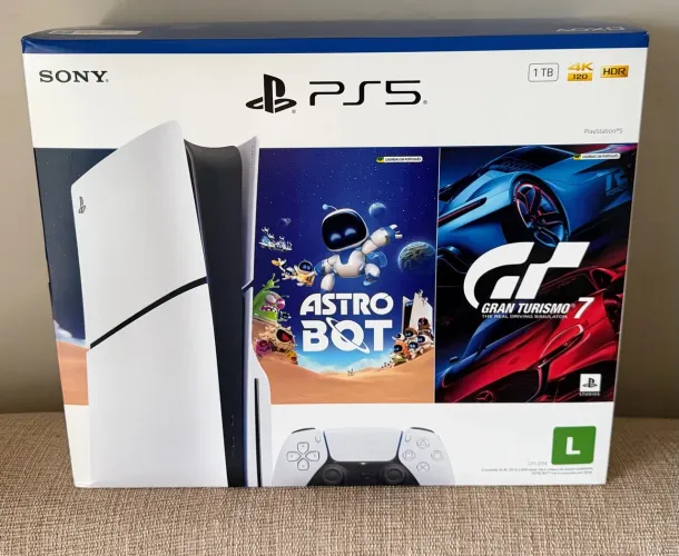 PlayStation 5 1Tb Com Leitor Lacrado Nota Fiscal Garantia 1 Controle 2 Jogos