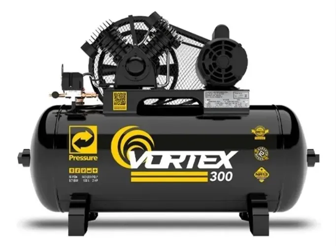 Compressor 10 pés vortex 300 100 Litros 140 Libras 110/220 V
