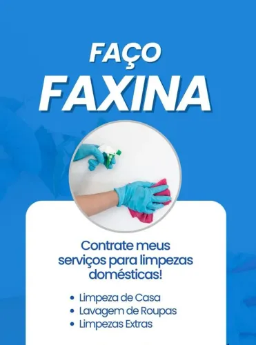 Faço faxinas
