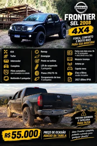 Nissan Frontier SEL CD 4X4 2.5 TB Diesel 2008