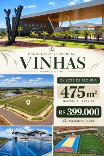 Lote Condomínio Vinhas - Anápolis