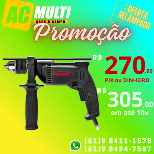 Furadeira de Impacto 13mm 650W Kress KU310.1