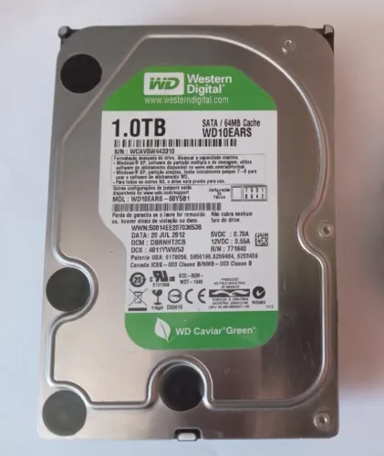 HD 1TB Western Digital Caviar Green