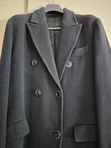 Abrigo masculino inverno azul marinho Tam 40