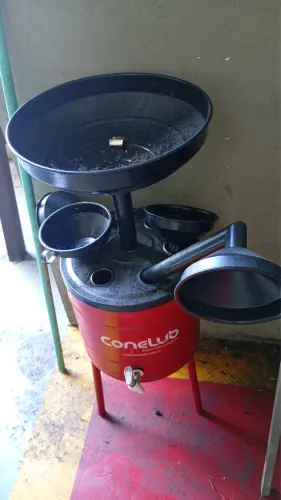 Coletor de Óleo 20 Litros com 6 Funis - Profissional