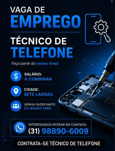Contrata-se Técnico de Telefone