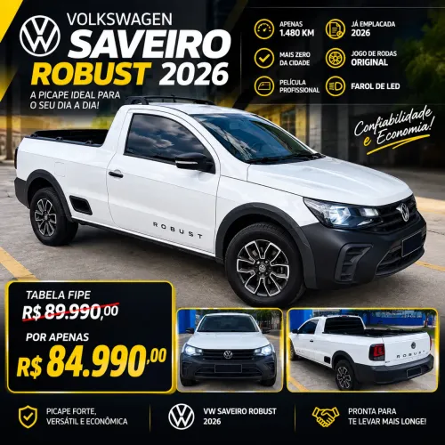 Volkswagen Saveiro Robust 1.6 Total Flex 16V 2026
