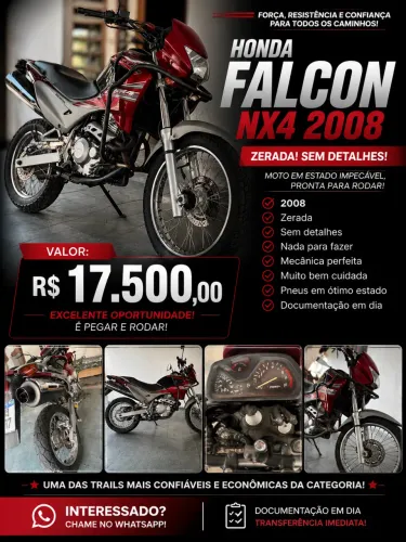 Falcon 400 muito nova 2 dono tem nada fazer pneus novo ,toda revisada 