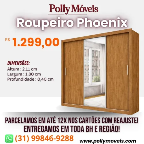 Guarda Roupa Phoenix! Pronta Entrega!