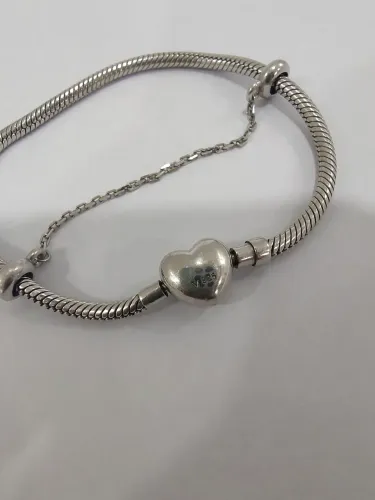 (LER DESCRIÇÃO) Pulseira Vivara Life em Prata 925 - 20 cm (Com Trava de Segurança)