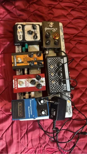 PEDALBOARD COMPLETO PARA GUITARRA - TROCO POR PEDALEIRA COMPATÍVEL
