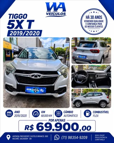 Chery Tiggo 5X T 1.5 16V Turbo Flex Aut. 2020
