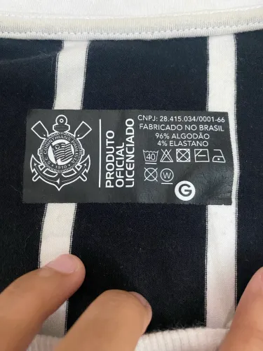 Camisa Polo Corinthians Kalunga Retrô Feminina